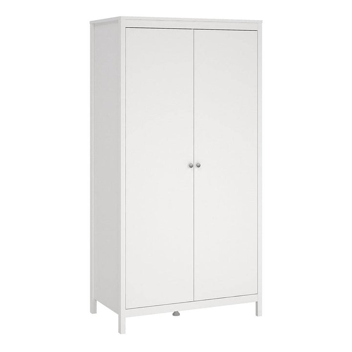 Madrid Wardrobe with 2 doors in White - TidySpaces