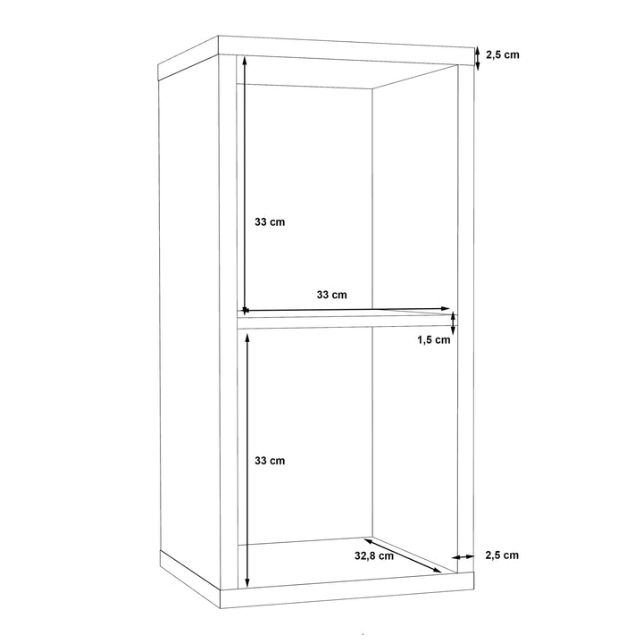 Mauro 1 Shelf Storage Unit in Artisan Oak - TidySpaces