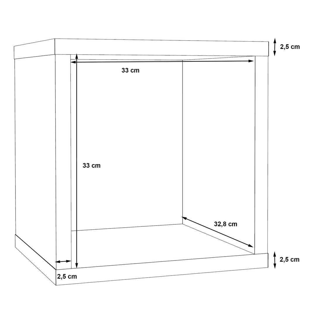 Mauro 1 Shelf Storage Unit in Matt White - TidySpaces