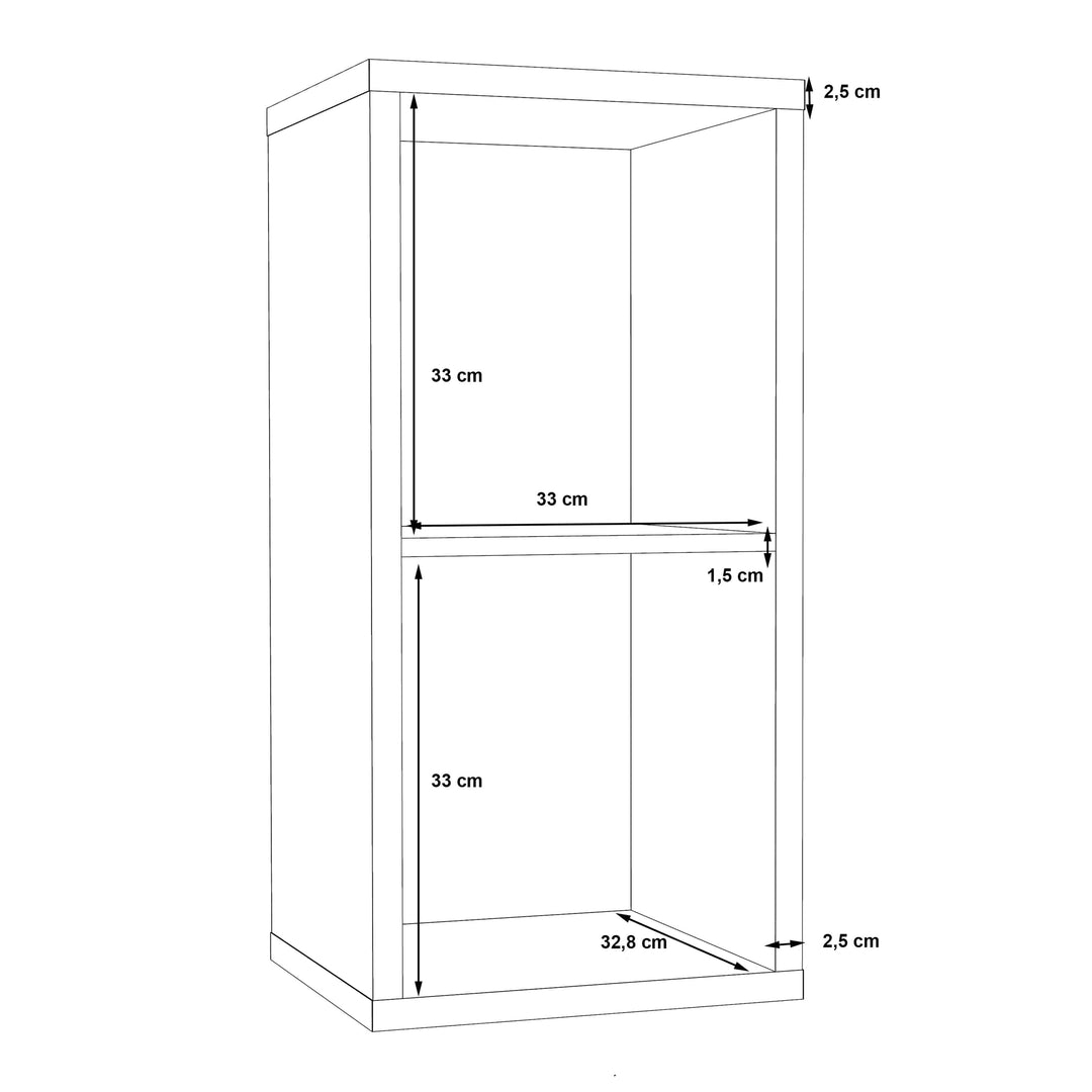 Mauro 1 Shelf Storage Unit in Sonoma Oak - TidySpaces