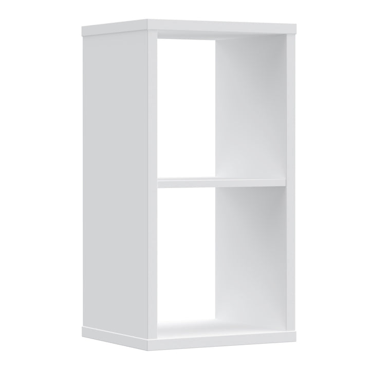 Mauro 1 Shelf Storage Unit in White High Gloss / White - TidySpaces