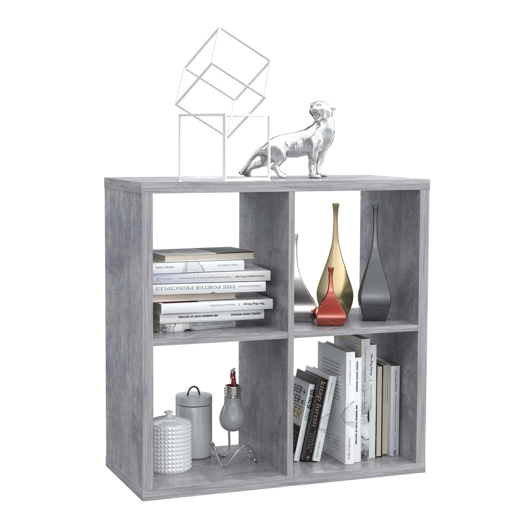 Mauro 2x2 Storage Unit in Concrete Grey - TidySpaces