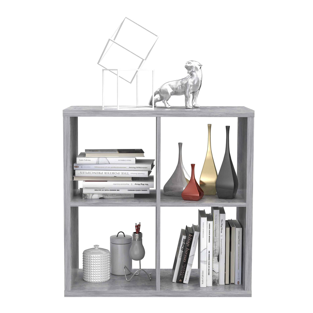 Mauro 2x2 Storage Unit in Concrete Grey - TidySpaces