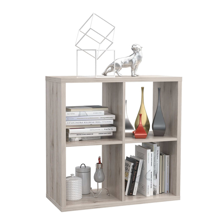 Mauro 2x2 Storage Unit in Sand Oak - TidySpaces