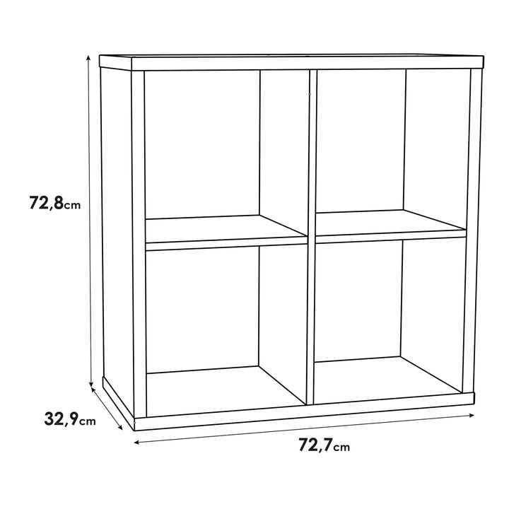 Mauro 2x2 Storage Unit in Sonoma Oak - TidySpaces