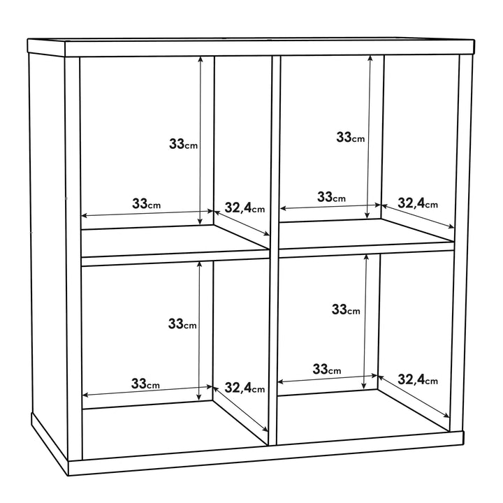 Mauro 2x2 Storage Unit in Sonoma Oak - TidySpaces