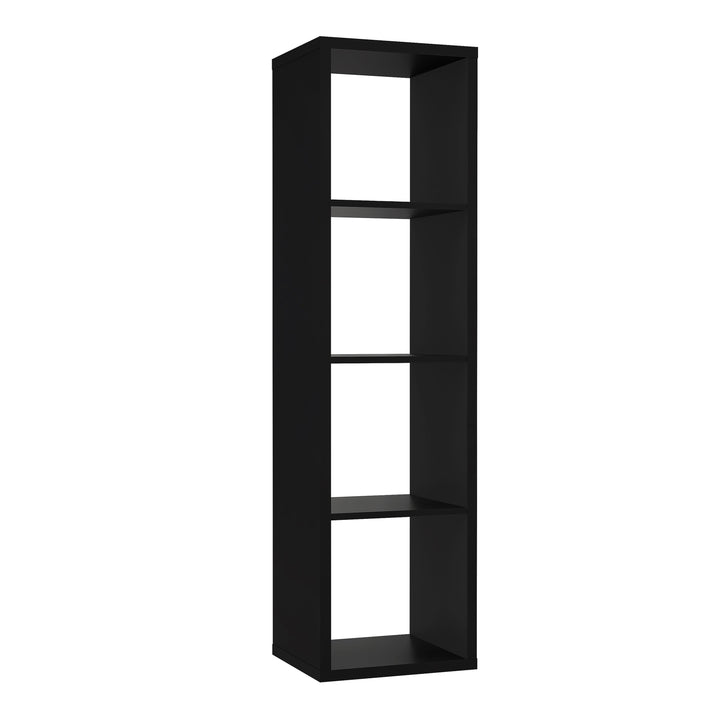 Mauro 3 Shelves Storage Unit in Matt Black - TidySpaces