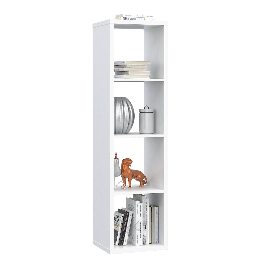 Mauro 3 Shelves Storage Unit in Matt White - TidySpaces