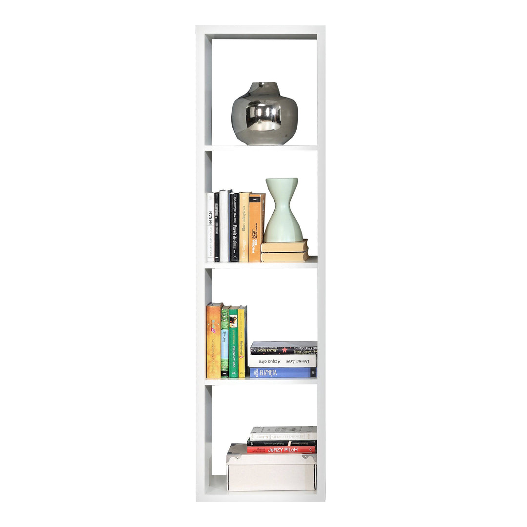 Mauro 3 Shelves Storage Unit in Matt White - TidySpaces