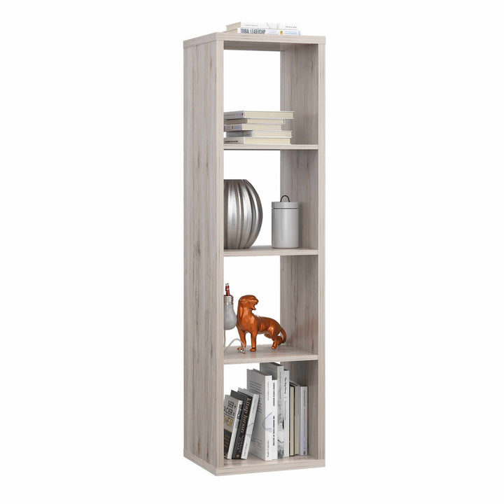 Mauro 3 Shelves Storage Unit in Sand Oak - TidySpaces