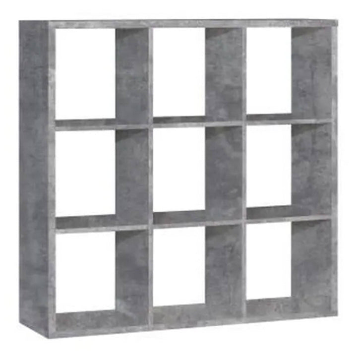 Mauro 3x3 Storage Unit in Concrete Grey - TidySpaces