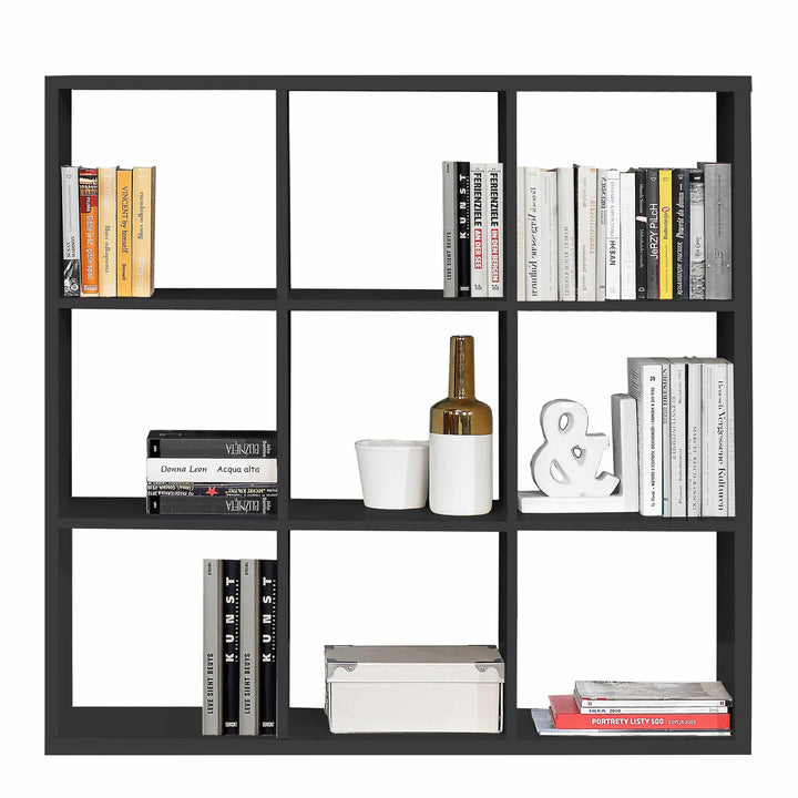 Mauro 3x3 Storage Unit in Matt Black - TidySpaces