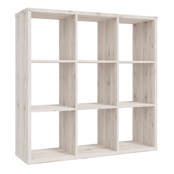 Mauro 3x3 Storage Unit in Sand Oak - TidySpaces