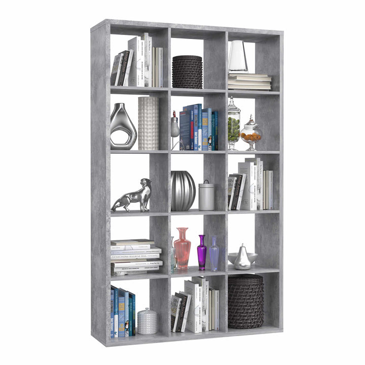 Mauro 3x5 Storage Unit in Concrete Grey - TidySpaces