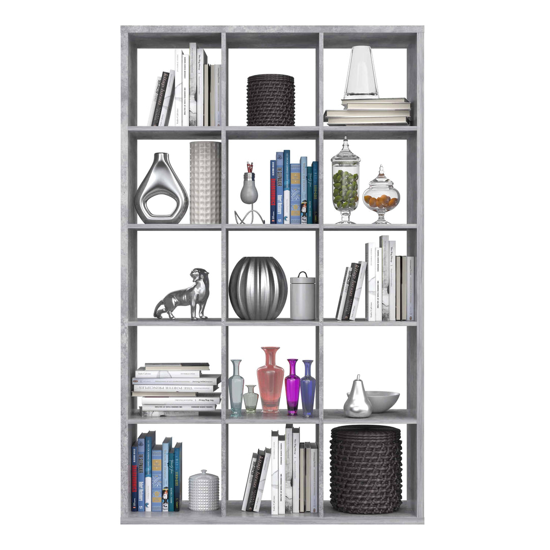 Mauro 3x5 Storage Unit in Concrete Grey - TidySpaces