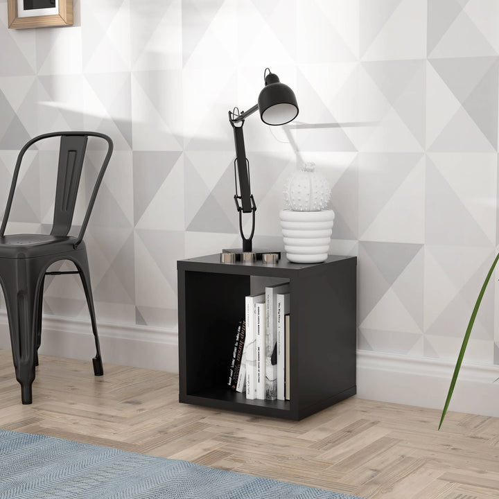 Mauro Singular Storage Unit in Matt Black - TidySpaces