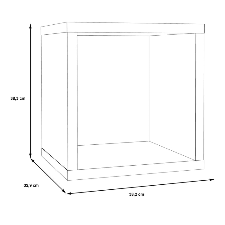 Mauro Singular Storage Unit in Matt White - TidySpaces