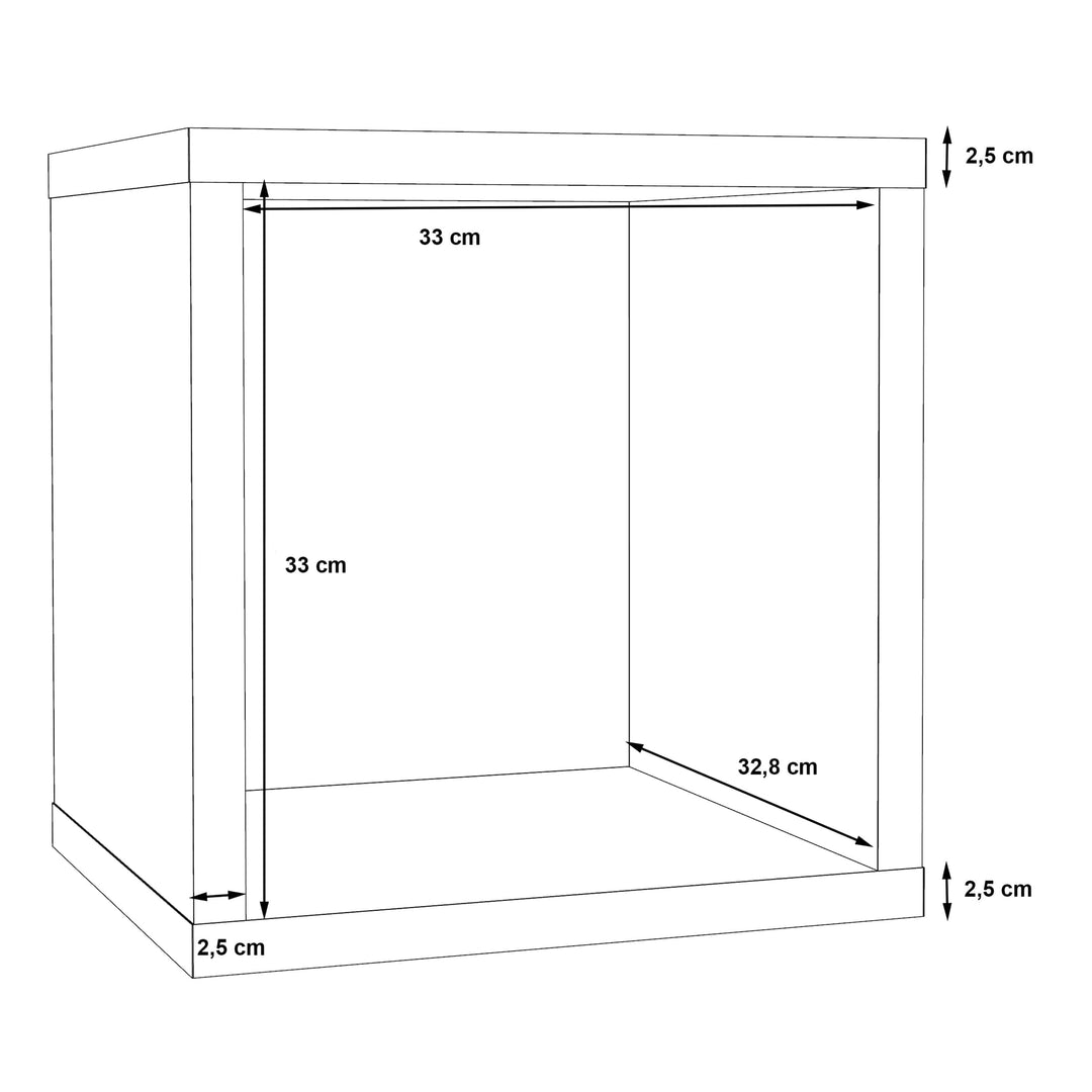 Mauro Singular Storage Unit in Matt White - TidySpaces