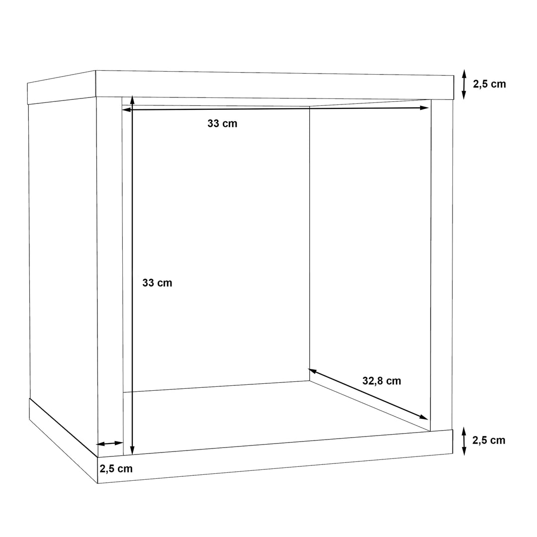 Mauro Singular Storage Unit in Sonoma Oak - TidySpaces