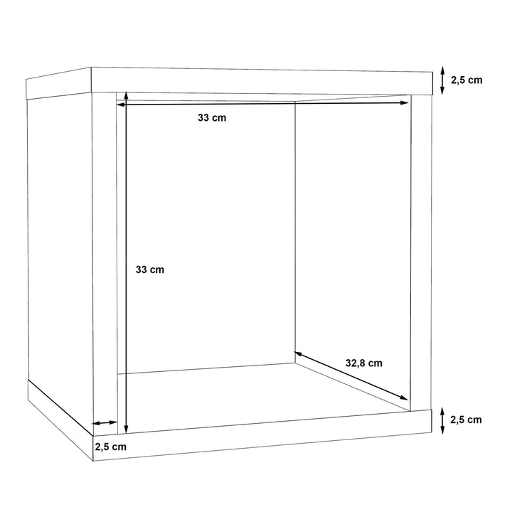 Mauro Singular Storage Unit in Sonoma Oak - TidySpaces