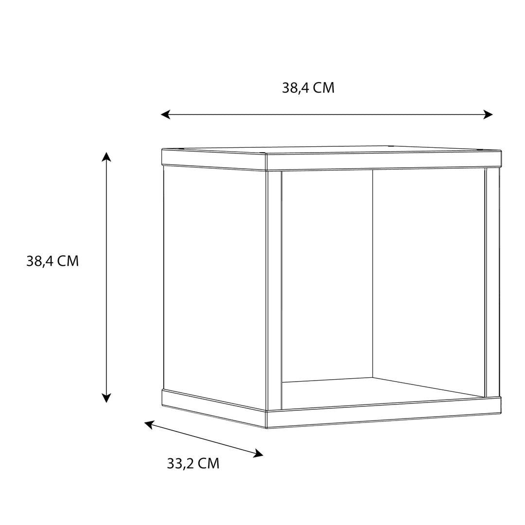 Mauro Singular Storage Unit in White High Gloss/White - TidySpaces