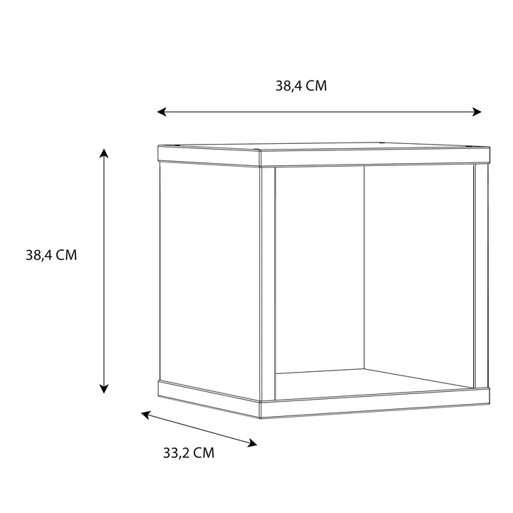 Mauro Singular Storage Unit in White High Gloss/White - TidySpaces