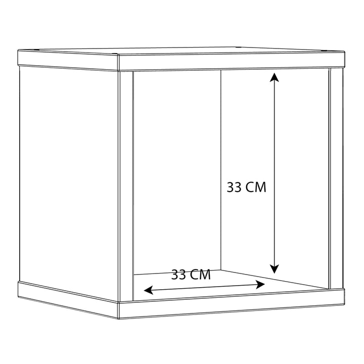 Mauro Singular Storage Unit in White High Gloss/White - TidySpaces