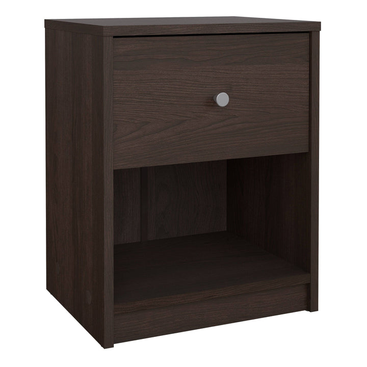 May Bedside 1 Drawer in Coffee - TidySpaces