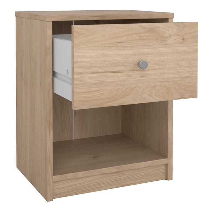 May Bedside 1 Drawer in Jackson Hickory Oak - TidySpaces