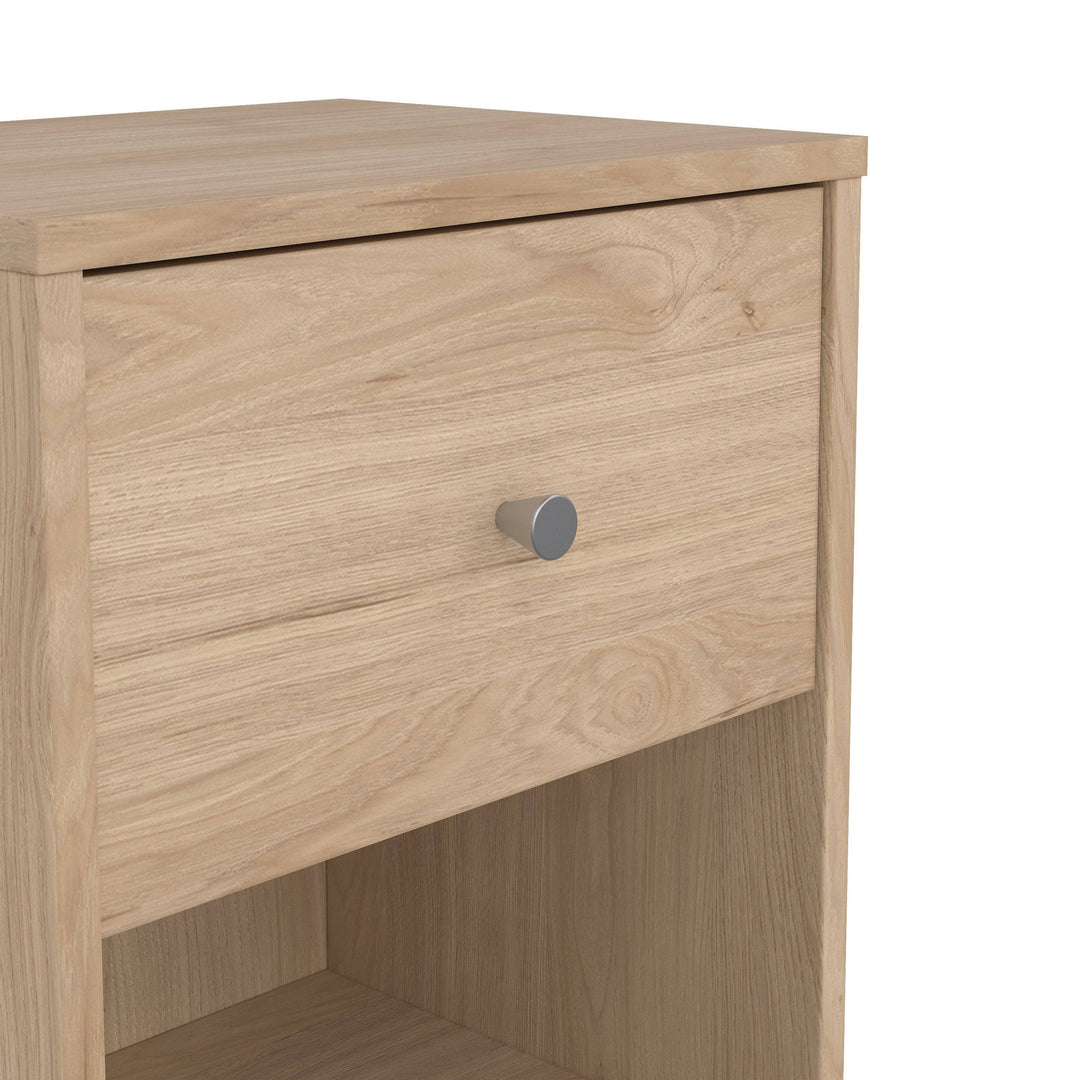 May Bedside 1 Drawer in Jackson Hickory Oak - TidySpaces