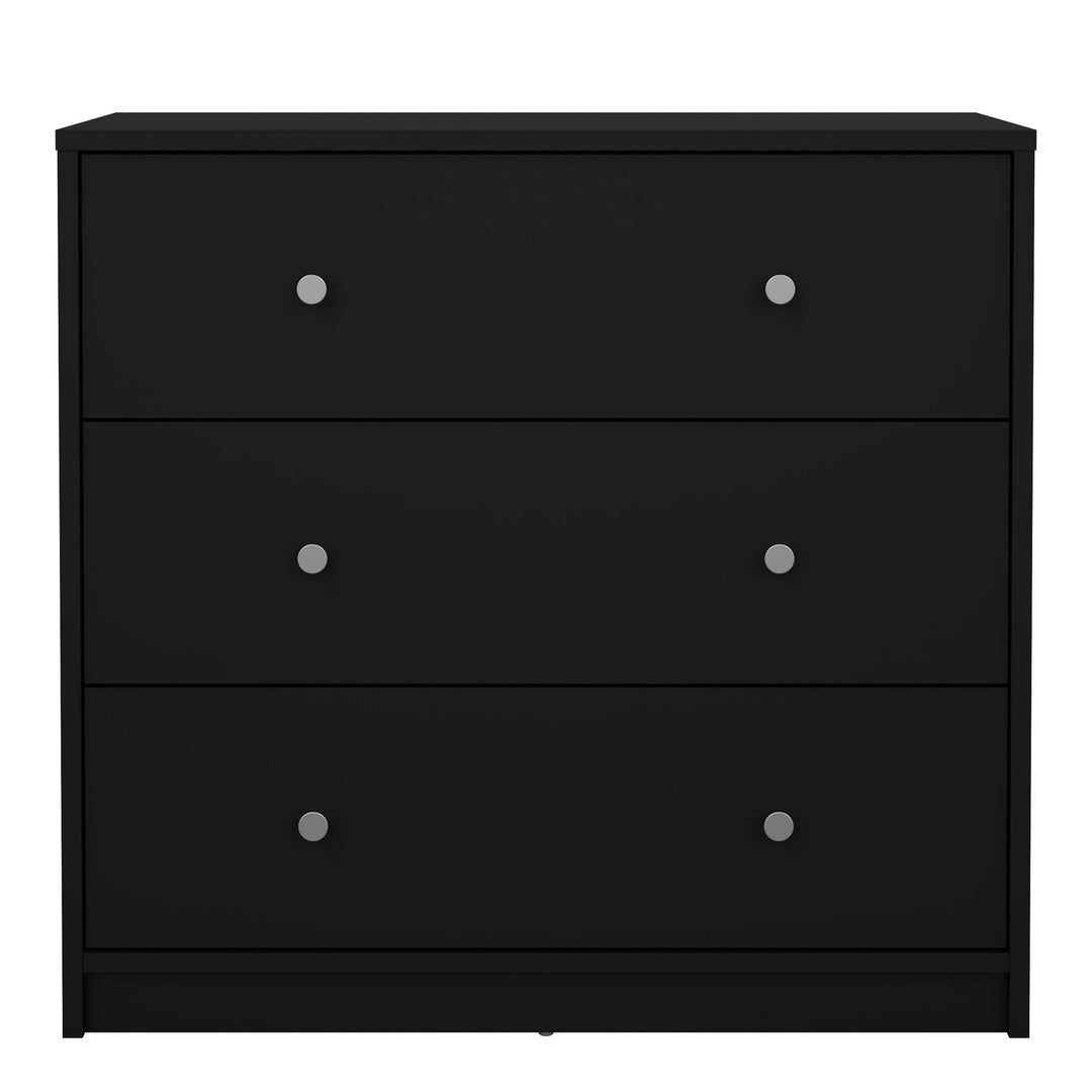 May Chest of 3 Drawers in Black - TidySpaces