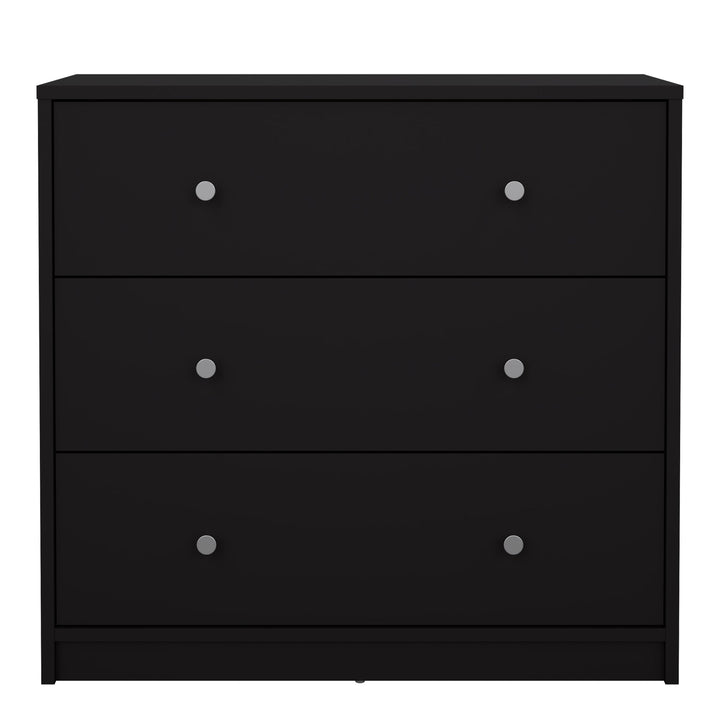 May Chest of 3 Drawers in Black - TidySpaces