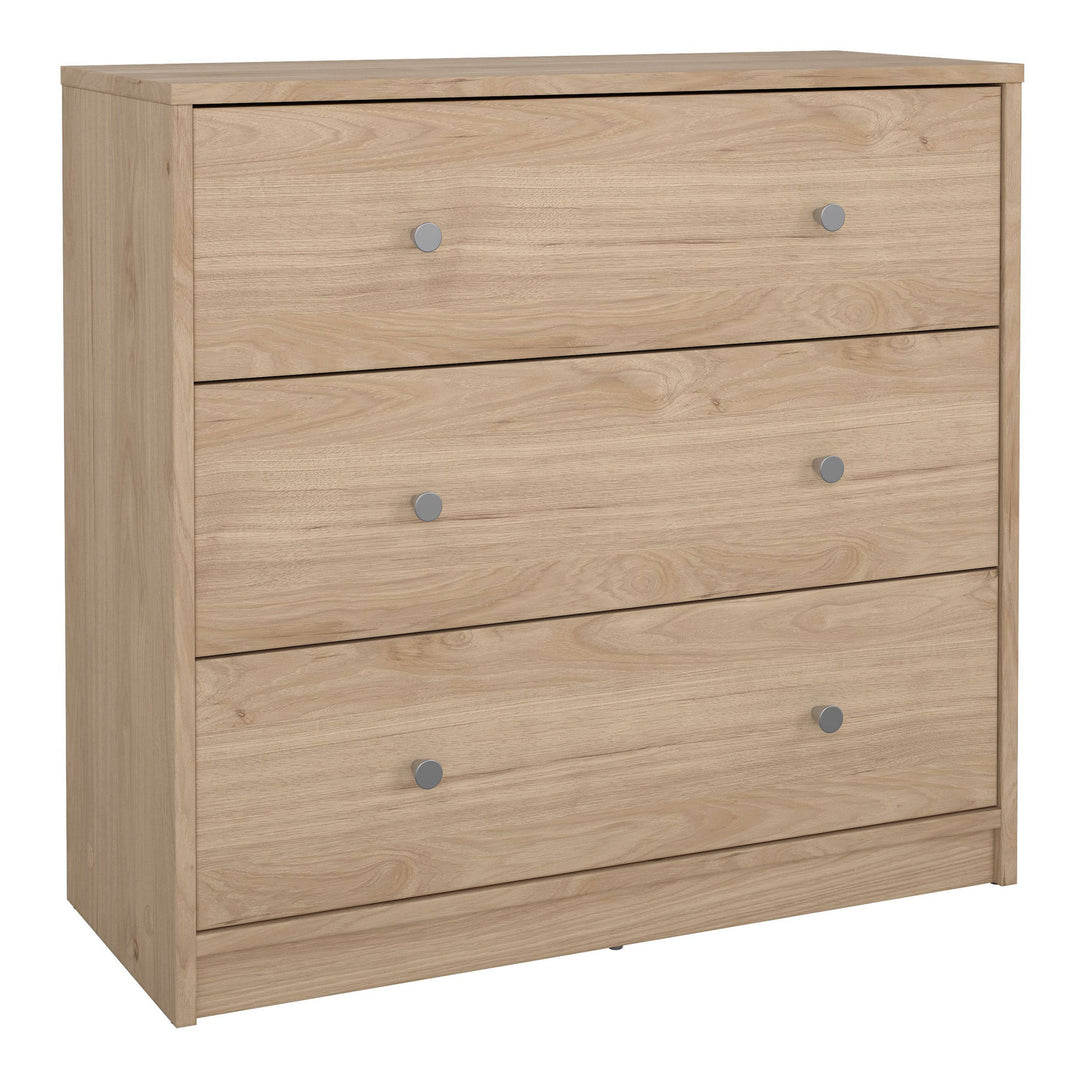 May Chest of 3 Drawers in Jackson Hickory Oak - TidySpaces