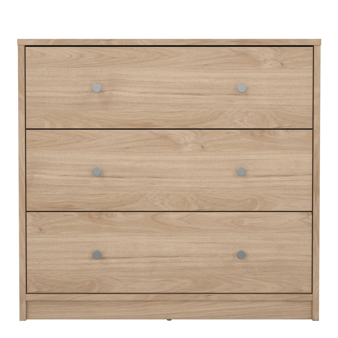 May Chest of 3 Drawers in Jackson Hickory Oak - TidySpaces