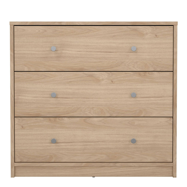 May Chest of 3 Drawers in Jackson Hickory Oak - TidySpaces