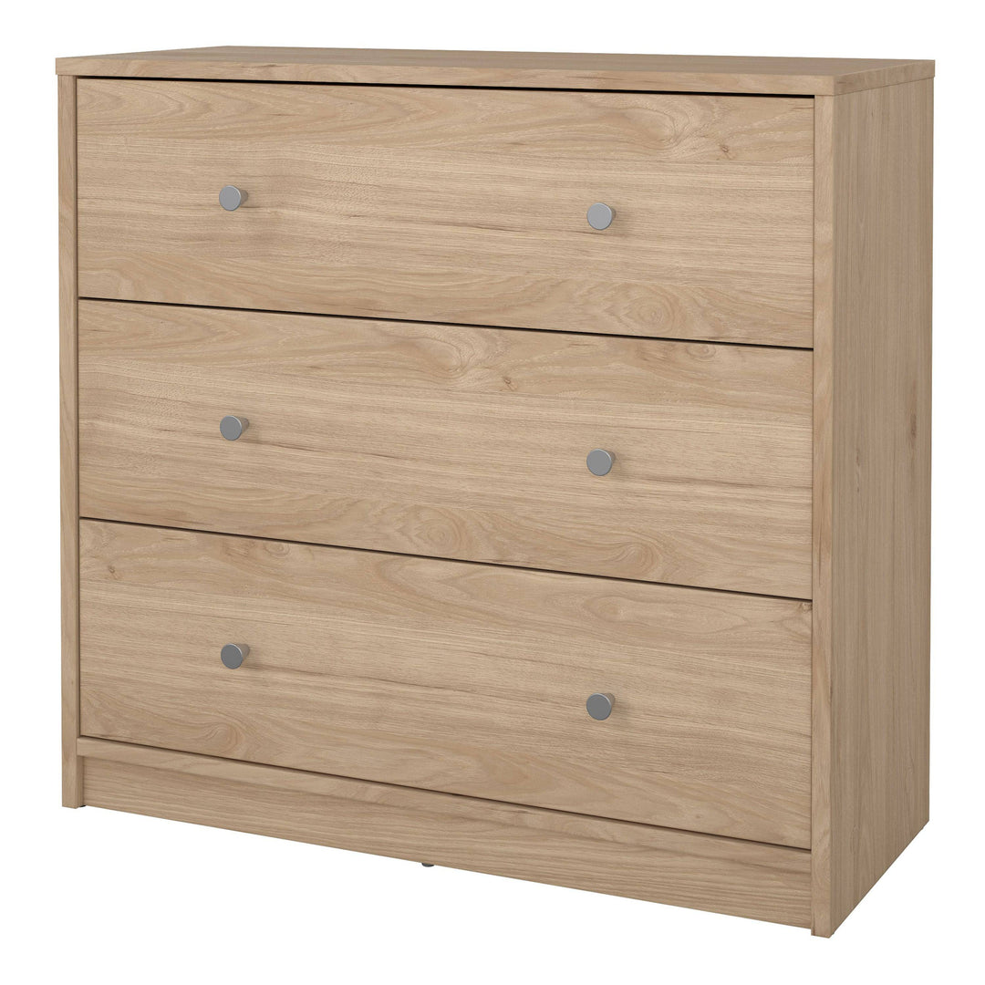 May Chest of 3 Drawers in Jackson Hickory Oak - TidySpaces