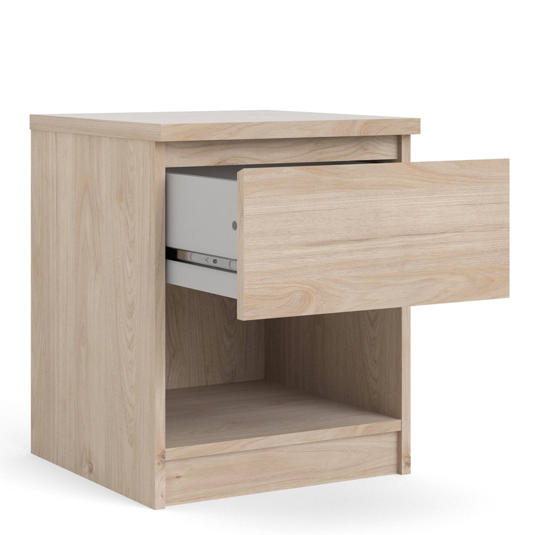 Naia Bedside 1 Drawer 1 Shelf in Jackson Hickory Oak - TidySpaces