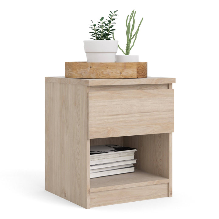 Naia Bedside 1 Drawer 1 Shelf in Jackson Hickory Oak - TidySpaces