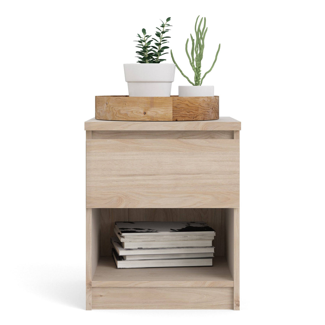 Naia Bedside 1 Drawer 1 Shelf in Jackson Hickory Oak - TidySpaces