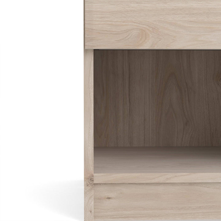 Naia Bedside 1 Drawer 1 Shelf in Jackson Hickory Oak - TidySpaces