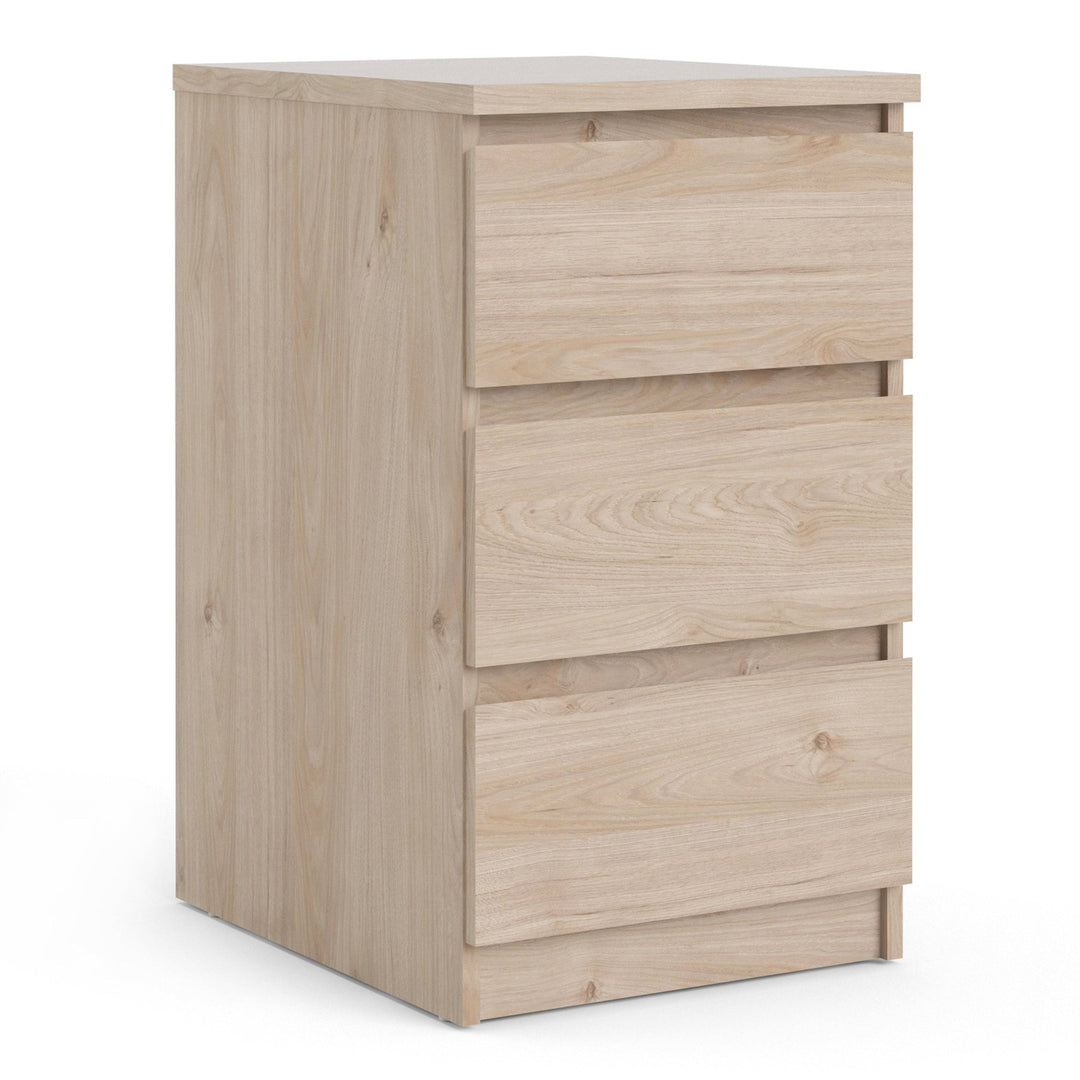 Naia Bedside 3 Drawers in Jackson Hickory Oak - TidySpaces