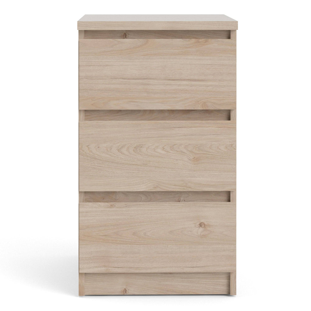 Naia Bedside 3 Drawers in Jackson Hickory Oak - TidySpaces