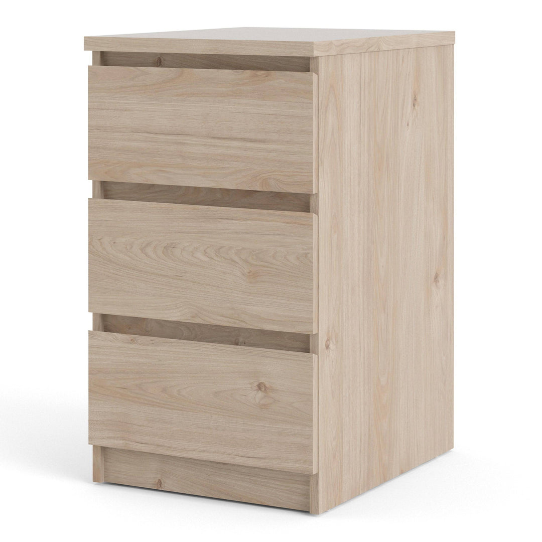 Naia Bedside 3 Drawers in Jackson Hickory Oak - TidySpaces