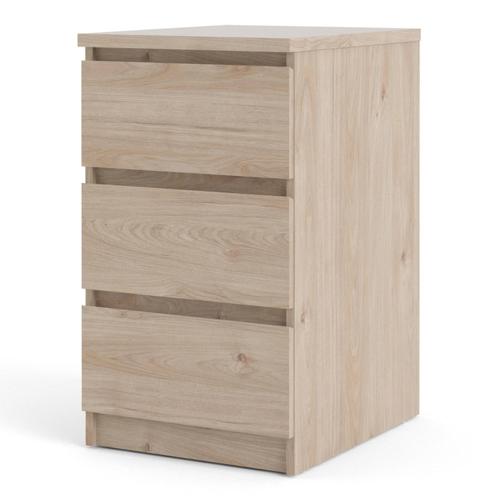 Naia Bedside 3 Drawers in Jackson Hickory Oak - TidySpaces