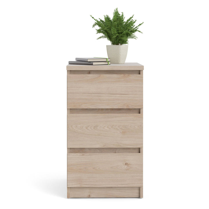 Naia Bedside 3 Drawers in Jackson Hickory Oak - TidySpaces