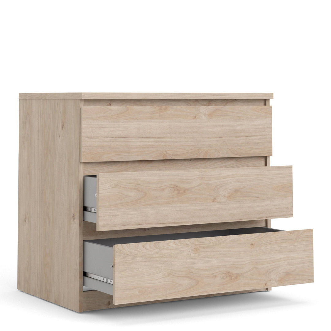 Naia Chest of 3 Drawers in Jackson Hickory Oak - TidySpaces