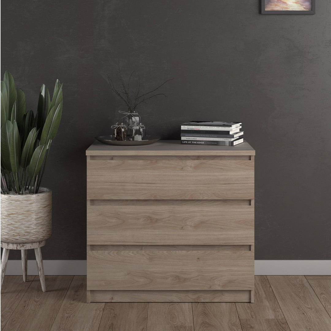 Naia Chest of 3 Drawers in Jackson Hickory Oak - TidySpaces