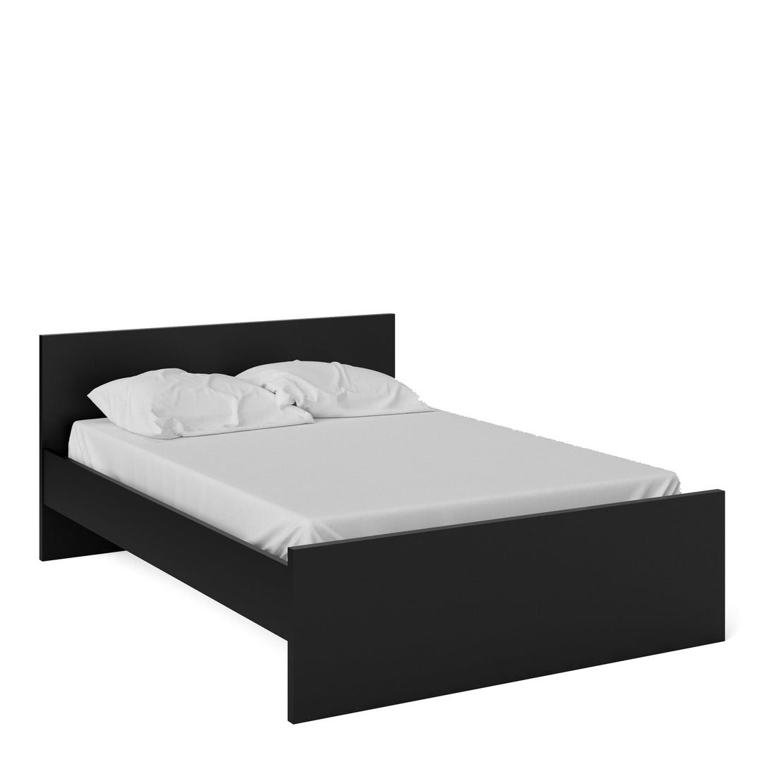 Naia Double Bed 4ft6 (140 x 190) in Black Matt - TidySpaces