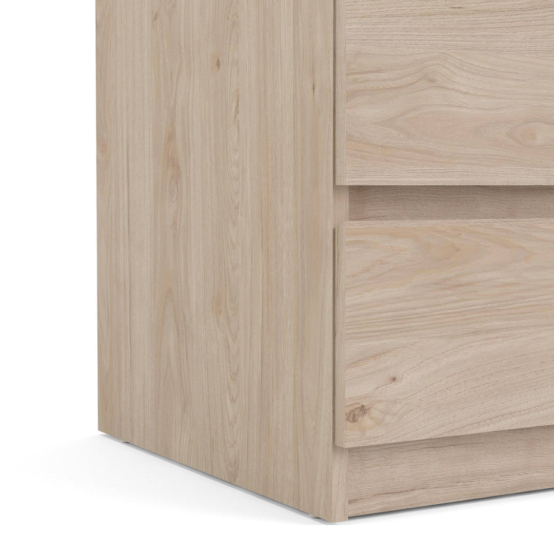 Naia Narrow Chest of 5 Drawers in Jackson Hickory Oak - TidySpaces