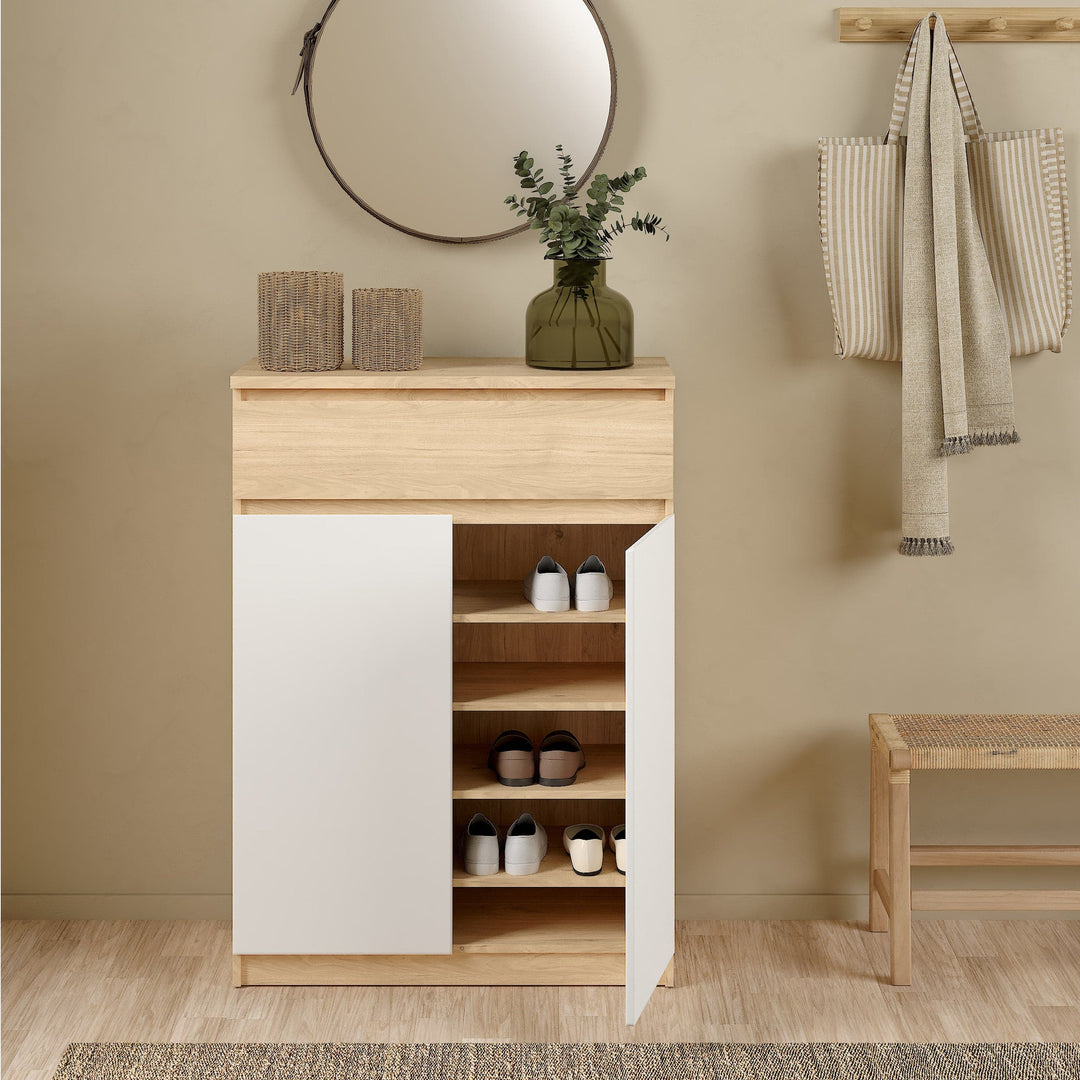 Naia Shoe Cabinet with 2 Doors +1 Drawer